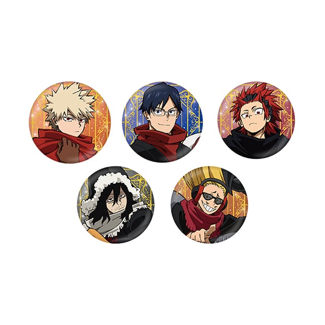 僕のヒーローアカデミア 描き下ろしトレーディング缶バッジ AJ2024Ver. 【全5種】 ランダム3個セット