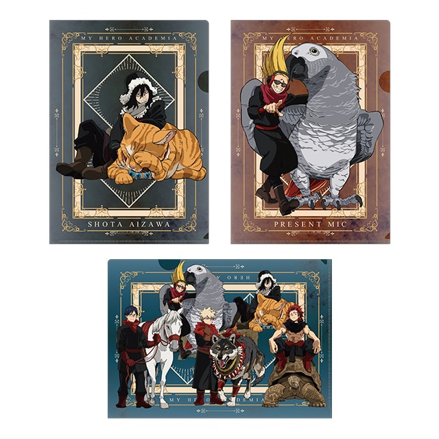 僕のヒーローアカデミア 描き下ろしクリアファイル3枚セット B （相澤/プレゼント・マイク/集合） AJ2024Ver.