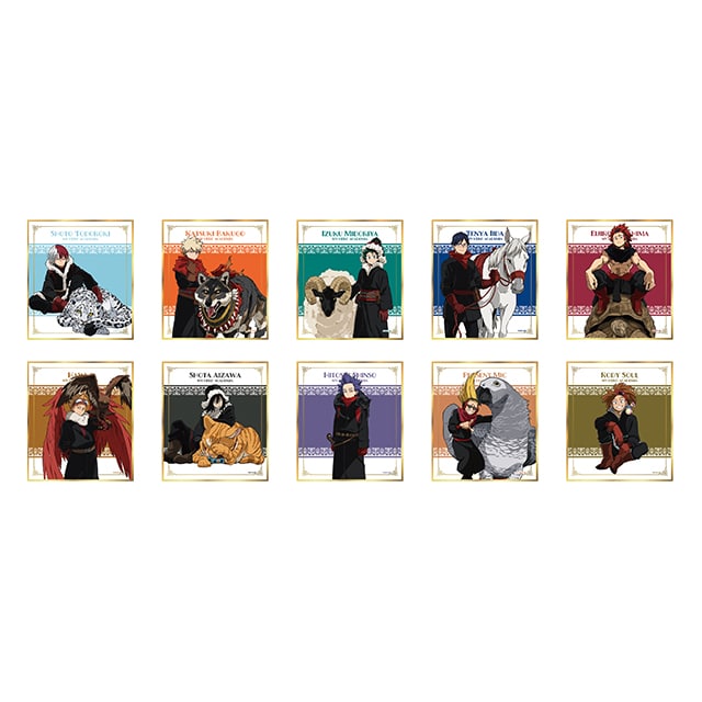 僕のヒーローアカデミア 描き下ろしトレーディングミニ色紙 【全10種】 ランダム2枚セット