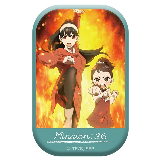 SPY×FAMILY メインビジュアルスクエア缶バッジ／MISSION:36「バーリントン・ラブ/〈夜帷の日常〉 」メインビジュアル