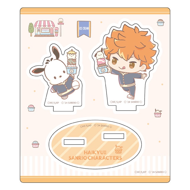 ハイキュー!!×サンリオキャラクターズ アクリルスタンド①日向翔陽×ポチャッコ