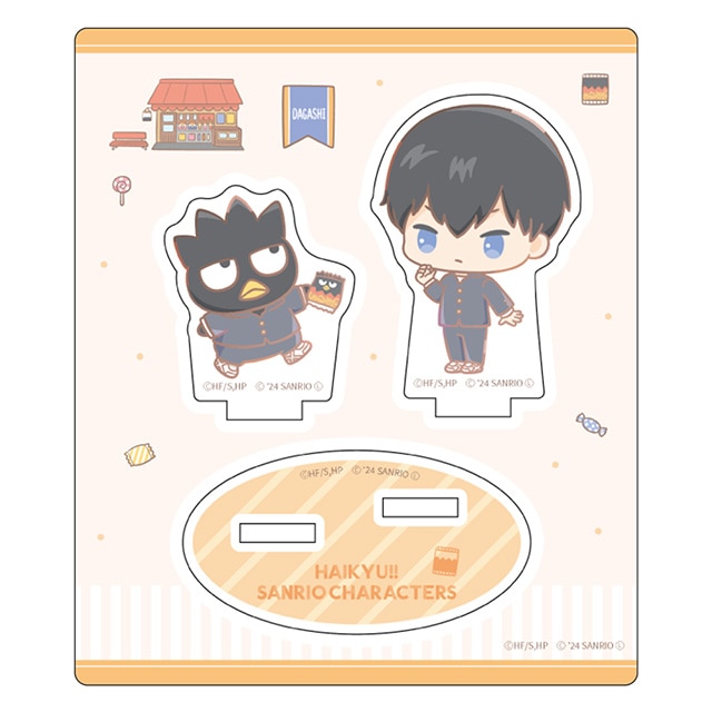 ハイキュー!!×サンリオキャラクターズ アクリルスタンド②影山飛雄×バッドばつ丸