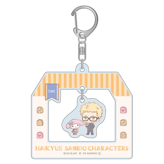 ハイキュー!!×サンリオキャラクターズ ゆらゆらアクリルキーホルダー③月島 蛍×マイメロディ