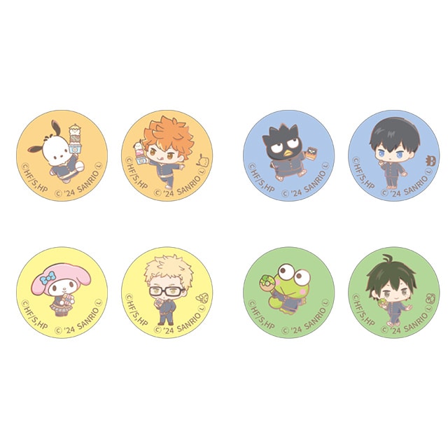 ハイキュー!!×サンリオキャラクターズ フレークシール パターンA（烏野）