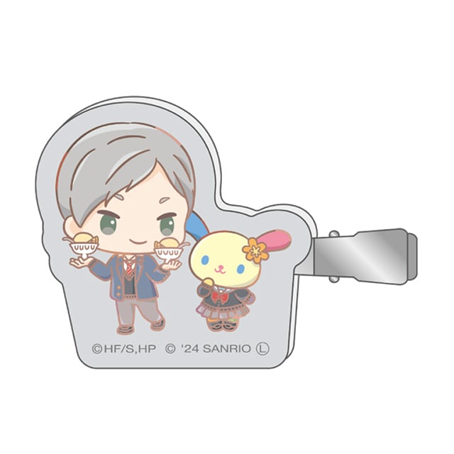 ハイキュー!!×サンリオキャラクターズ アクリルヘアクリップ⑧灰羽リエーフ×ウサハナ