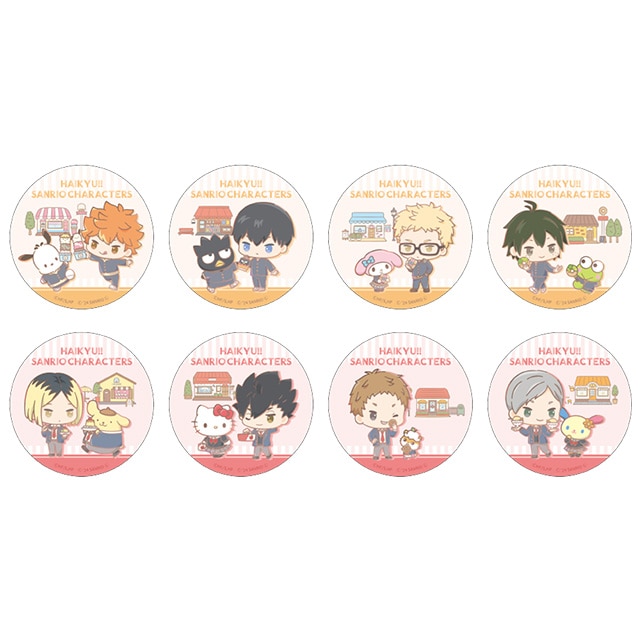 ハイキュー!!×サンリオキャラクターズ トレーディング缶バッジ（レア入り） 全16種
