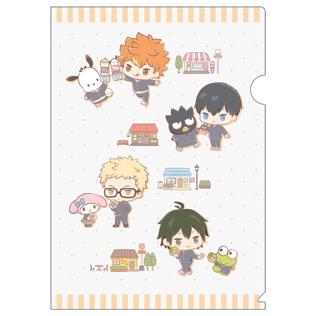 ハイキュー!!×サンリオキャラクターズ クリアファイル パターンA（烏野）