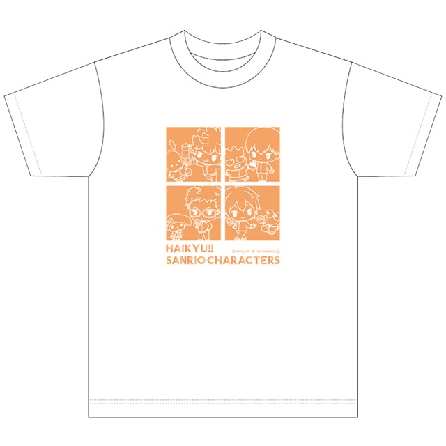 ハイキュー!!×サンリオキャラクターズ Tシャツ パターンA（烏野）