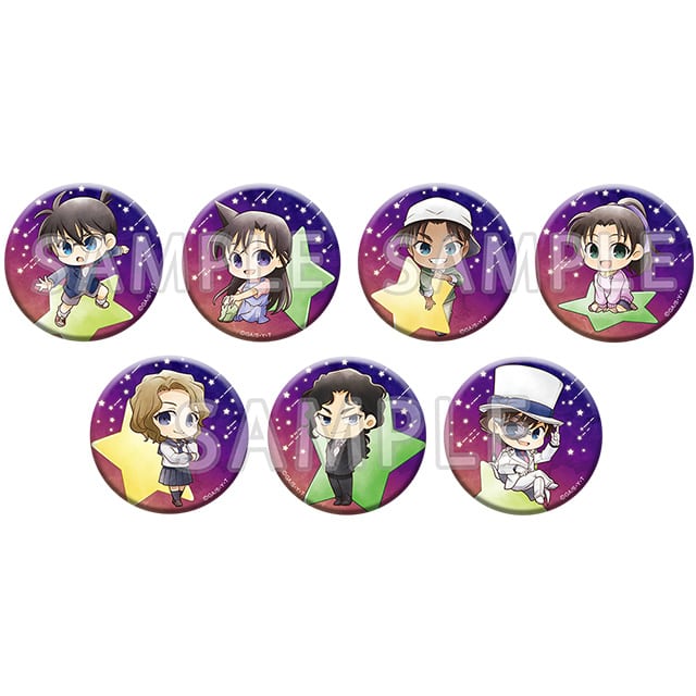 名探偵コナン トレーディング缶バッジ／ミニキャラ スター BOX売り（7個入り）