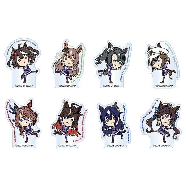 TVアニメ『ウマ娘 プリティーダービー Season 3』 たすっこ トレーディングミニアクリルブロック 【全8種】 ランダム1個