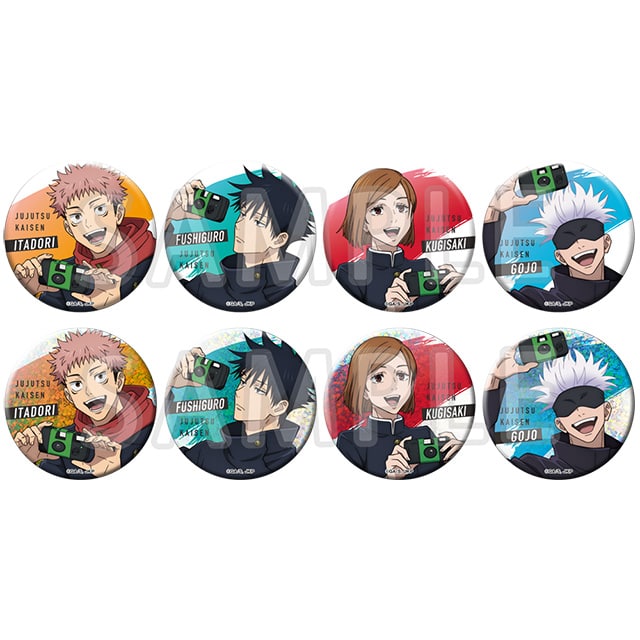 呪術廻戦 じゅじゅHONPO トレーディング缶バッジ 【全8種】 コンプリートセット