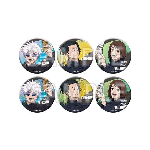 呪術廻戦 懐玉・玉折 じゅじゅHONPO トレーディング缶バッジ 【全6種】 コンプリートセット