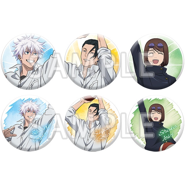 呪術廻戦 懐玉・玉折 トレーディングオーロラ缶バッジ バスケVer. 【全6種】 6個入りセット