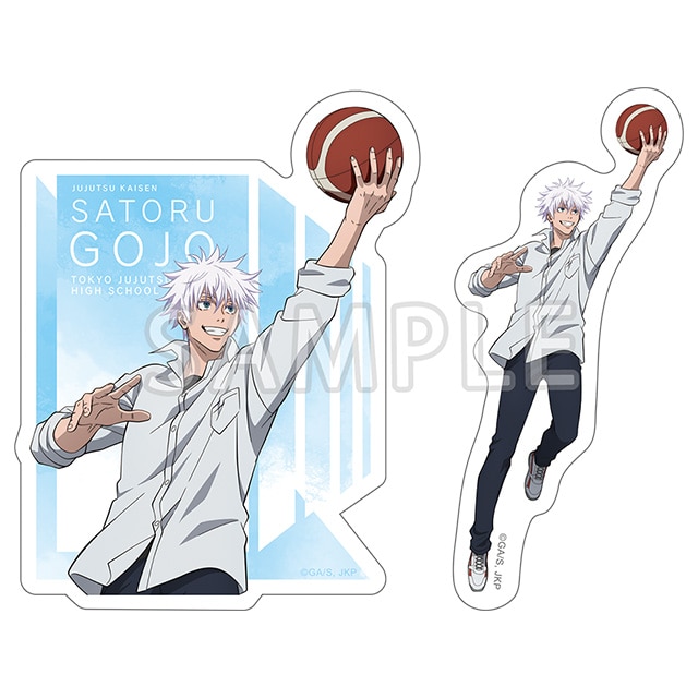 呪術廻戦 懐玉・玉折 ダイカットステッカー2枚セット 五条 悟 バスケVer.