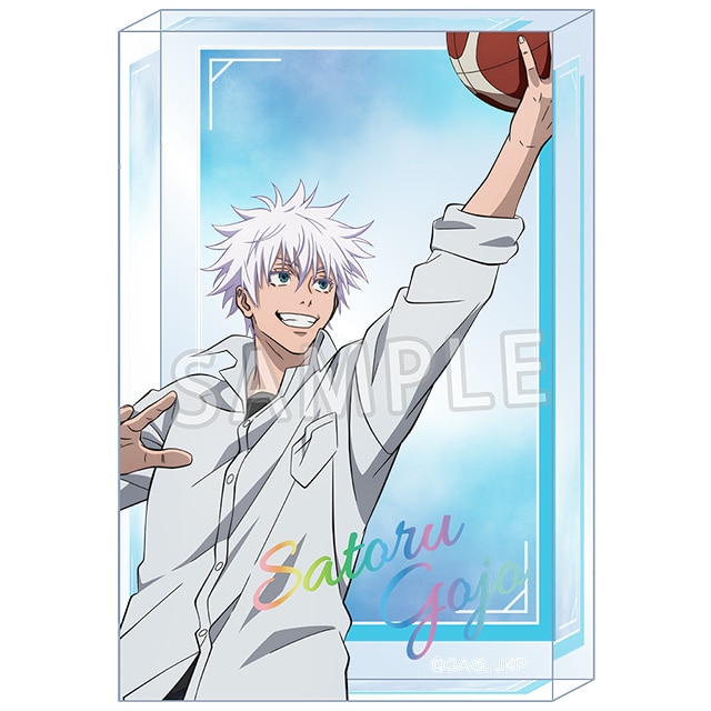 呪術廻戦 懐玉・玉折 アクリルブロック 五条 悟 バスケVer.