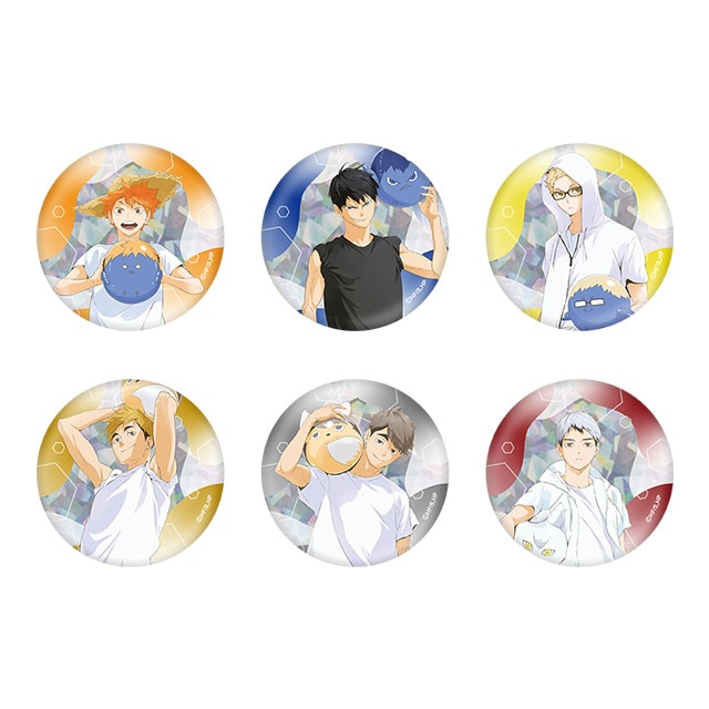 ハイキュー!! トレーディングホログラム缶バッジ ビーチボールver.【全6種】 ランダム3個セット