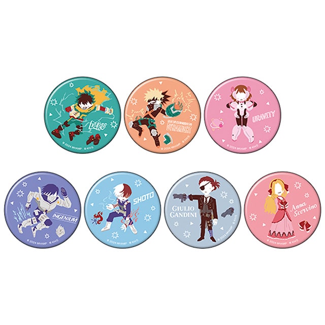 僕のヒーローアカデミア THE MOVIE ユアネクスト ゆるパレット トレーディング缶バッジ【全7種】 ランダム2個セット