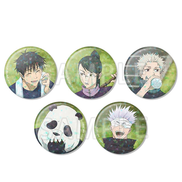 劇場版 呪術廻戦 0 トレーディングホロ缶バッジ 【全5種】 コンプリートセット