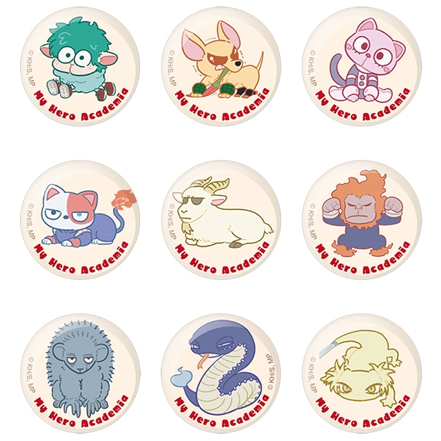 僕のヒーローアカデミア アニマルシリーズ トレーディング缶バッジ 【全9種】 ランダム3個セット