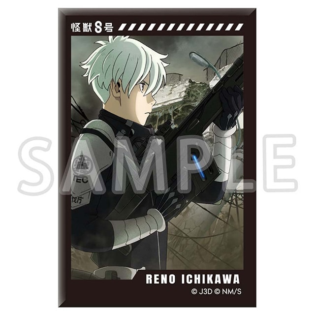 怪獣８号 キャラクタービジュアル スクエア缶バッジ 市川レノ