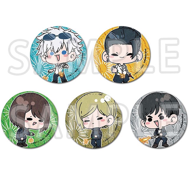 呪術廻戦 懐玉・玉折 mochocho トレーディングレザーバッジ 花火Ver. 【全5種】 コンプリートセット