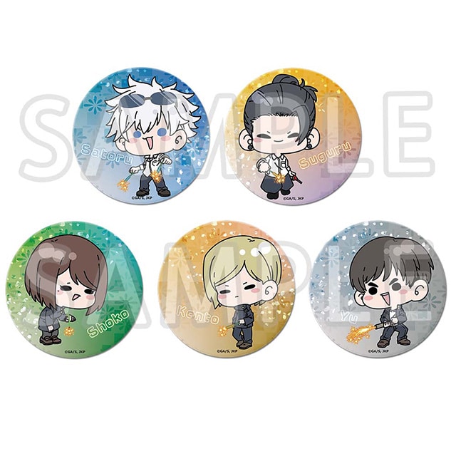 呪術廻戦 懐玉・玉折 mochocho トレーディングビッグ缶バッジ 花火Ver. 【全5種】 コンプリートセット