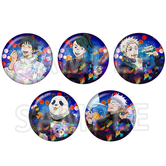 劇場版 呪術廻戦 0 トレーディングホロ缶バッジ 【全5種】 コンプリートセット