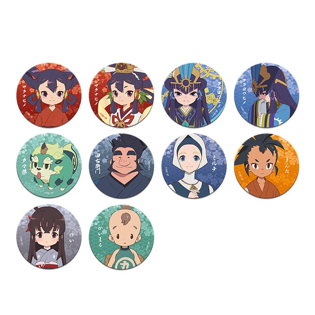天穂のサクナヒメ トレーディング缶バッジ 【全10種】 ランダム1個