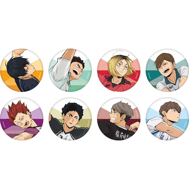 ハイキュー!! 10th Anniversary トレーディング缶バッジ  KV Ver.B【全8種】  ランダム1個