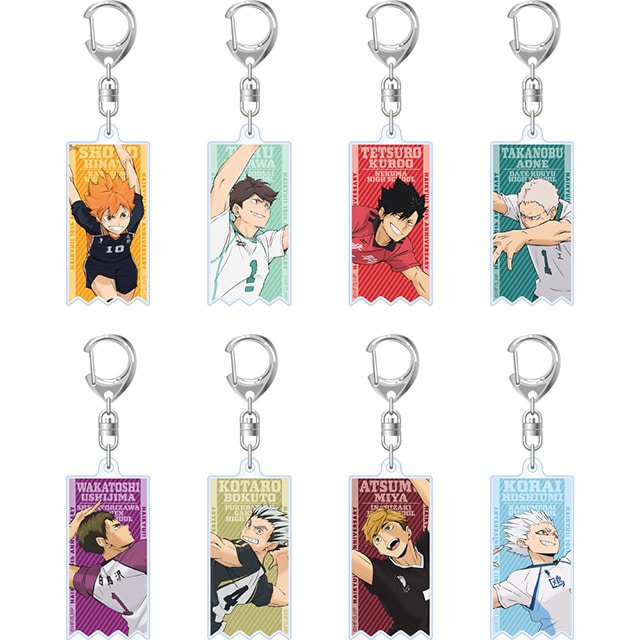 ハイキュー!! 10th Anniversary トレーディングアクリルキーホルダー  KV Ver.A【全8種】 ランダム1個