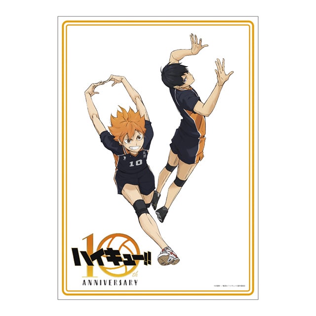 ハイキュー!! 10th Anniversary 布ポスター 烏野高校