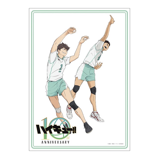 ハイキュー!! 10th Anniversary 布ポスター 青葉城西高校