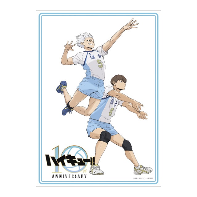 ハイキュー!! 10th Anniversary 布ポスター 鴎台高校