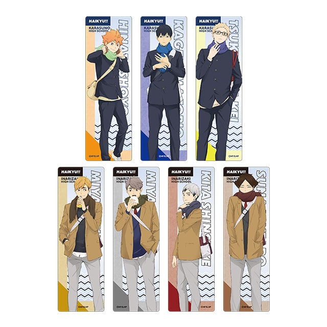 ハイキュー!! トレーディングクリアブックマーク 冬制服Ver. 【全7種】 ランダム3個セット