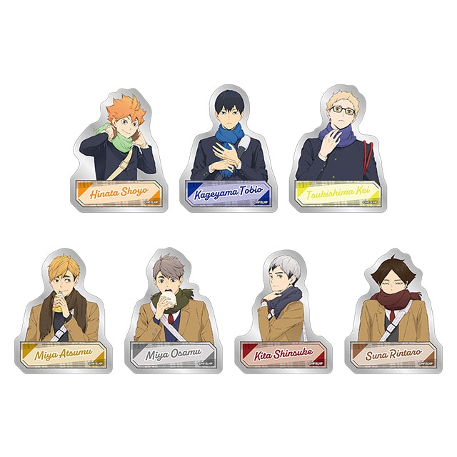 ハイキュー!! トレーディングステッカー 冬制服Ver. 【全7種】 ランダム3個セット