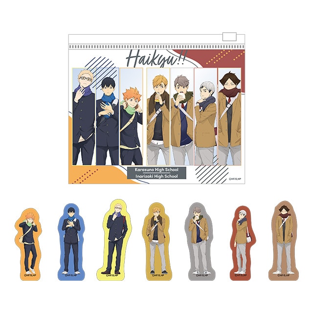 ハイキュー!! スライドジッパー＆ステッカーセット 冬制服Ver.