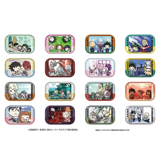 僕のヒーローアカデミア グラフアート トレーディングスクエア缶バッジ 【全16種】 ランダム2個セット