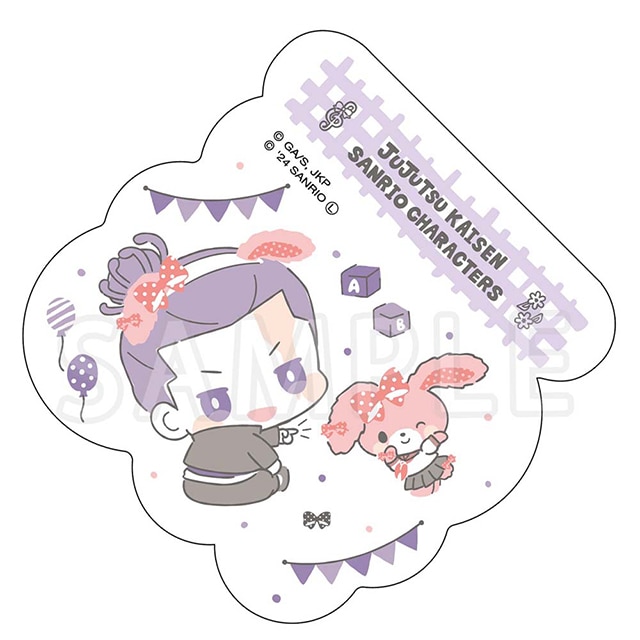 呪術廻戦×サンリオキャラクターズ ダイカットステッカー 東堂 葵×ぼんぼんりぼん