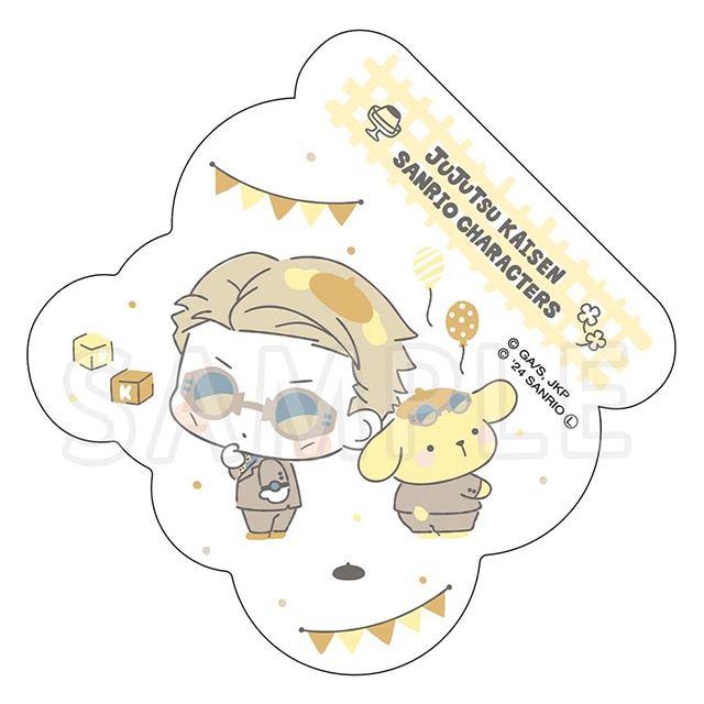 呪術廻戦×サンリオキャラクターズ ダイカットステッカー 七海建人×ポムポムプリン