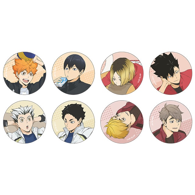 【再販売26年2月下旬お届け商品】ハイキュー!! 描き下ろしトレーディング缶バッジ JF2024 Ver. 【全8種】 コンプリートセット