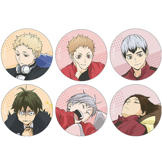 【再販売26年2月下旬お届け商品】ハイキュー!! 描き下ろしトレーディング缶バッジ JF2025 Ver. 【全6種】 ランダム1個