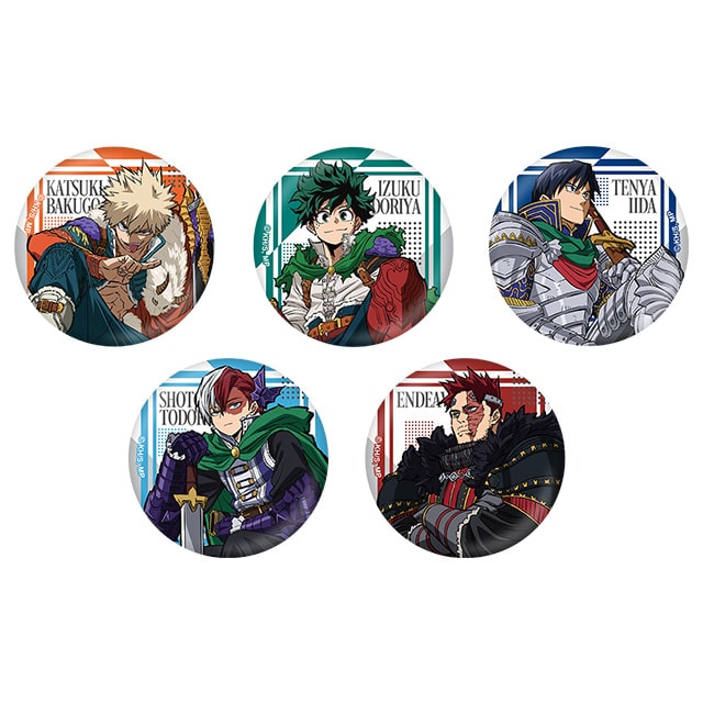 僕のヒーローアカデミア 描き下ろしトレーディング缶バッジ JF2025 Ver. 【全5種】 ランダム1個