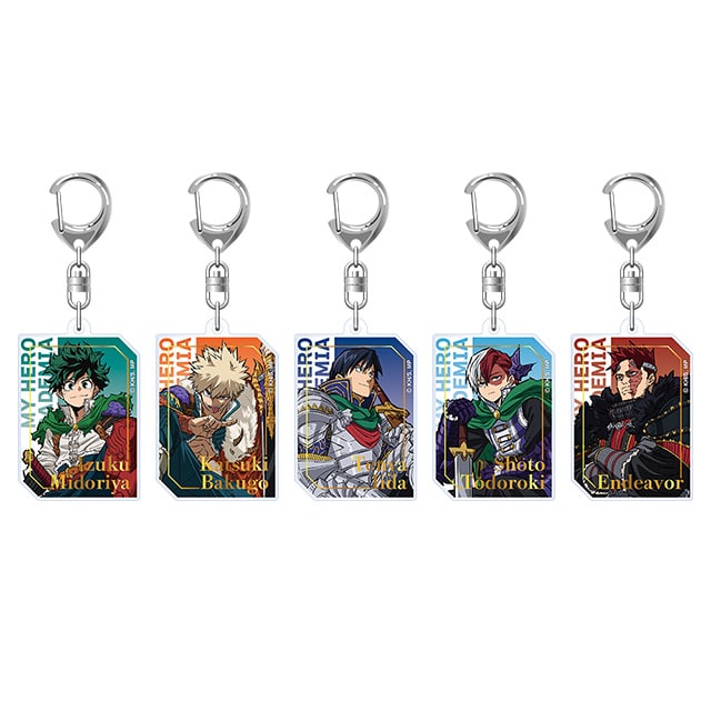 僕のヒーローアカデミア 描き下ろしトレーディング箔押しアクリルキーホルダー JF2025 Ver. 【全5種】 ランダム1個