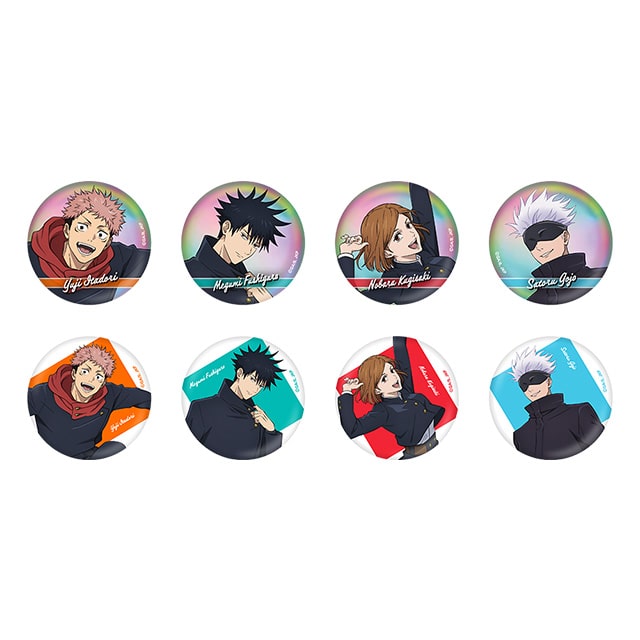 呪術廻戦 描き下ろしトレーディング缶バッジ JF2025 Ver. 【全8種】 ランダム1個