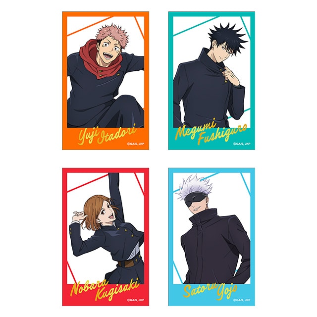 呪術廻戦 描き下ろし箔押しミニカード4枚セット JF2025 Ver.