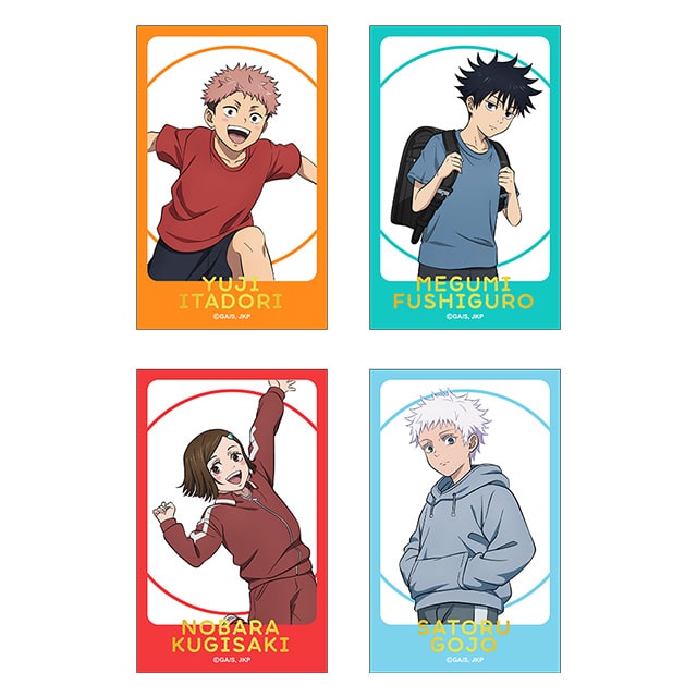 呪術廻戦 描き下ろし箔押しミニカード4枚セット（幼少期） JF2025 Ver.