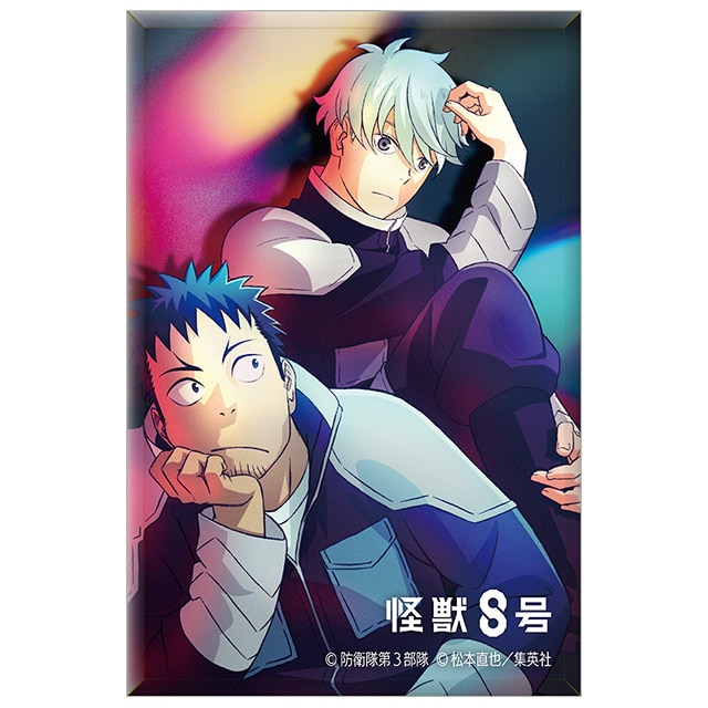 怪獣８号 スクエア缶バッジ 日比野カフカ＆市川レノ