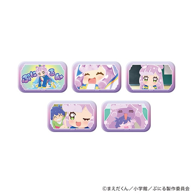 『ぷにるはかわいいスライム』 場面写イラスト スクエア缶バッジ01 【全5種】 コンプリートセット