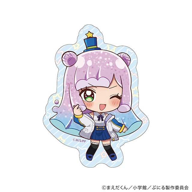 『ぷにるはかわいいスライム』 ミニキャライラスト ダイカットスマホステッカー02 ちょっと大人なかわいいぷにる