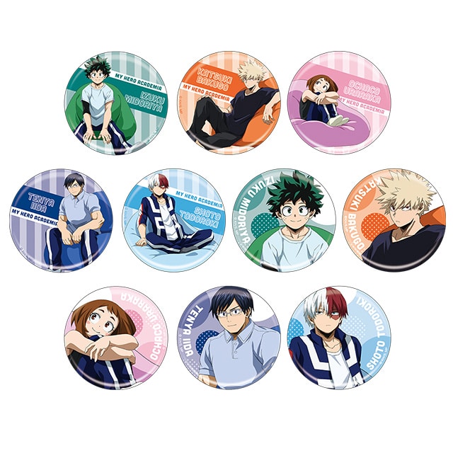 僕のヒーローアカデミア トレーディング缶バッジ くつろぎVer. 【全10種】 ランダム1個
